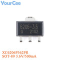 50pcs XC6206P332MR XC6206 XC6206P362MR XC6206P302MR XC6206P282MR XC6206P252MR XC6206P182MR SOT-23 Low Dropout Linear Regulator