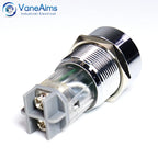 16/19/22mm LED Flash Buzzer 12V 24V 220V Intermittent Sound Alarm Indicator Light Signal Lamp Flash metal Buzzer Waterproof IP65