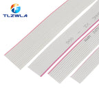 10Meter 1.27mm spacing 8P 10P 12P 14P 16P 20P 26P 30P 40P Grey flat cable FC-8 10 16 28AWG The wire,For IDC FC 2.54MM connector