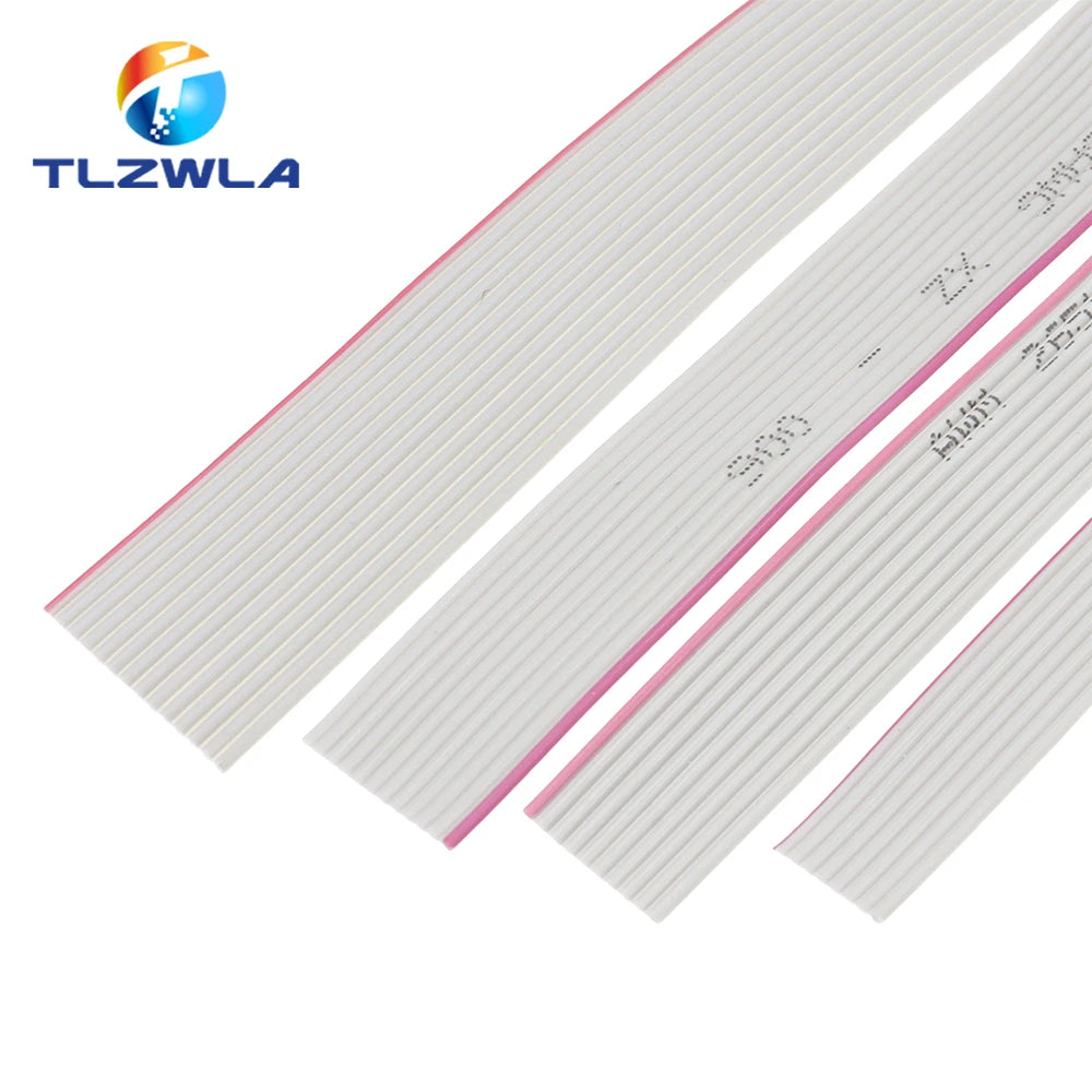 10Meter 1.27mm spacing 8P 10P 12P 14P 16P 20P 26P 30P 40P Grey flat cable FC-8 10 16 28AWG The wire,For IDC FC 2.54MM connector