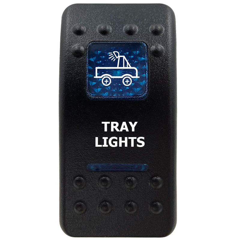 12V Marine Grade Rocker Switch SPST/ON OFF, DPDT/(ON) OFF (ON) Blue Led Light Bar for Carling ARB NARVA Replace Waterproof IP66