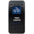12V Marine Grade Rocker Switch SPST/ON OFF, DPDT/(ON) OFF (ON) Blue Led Light Bar for Carling ARB NARVA Replace Waterproof IP66