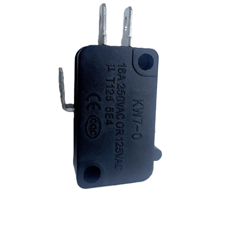 6Pcs KW7‑0 Micro Switch 2pin/3pin Momentary Limit Switch,16A 250VAC or 125VAC, T125 Heat Resistance, for Microwave Oven