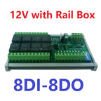 DC12V 1-12Ch Digital Switch DiDo Multifunction RS485 PLC IO Expanding Board Standard Modbus RTU Relay Module