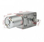 JGY370 JGY-370 1-210 RPM 12 V 24V With Encoder Mini Electric 6V 90 Degree Gearbox Right Angle 12v DC Worm Gear Motor