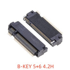 2PCS M.2 NGFF Connector 67Pin SSD Interface Socket H=3.2/4.2/4.8/6.7/8.5mm for Solid State Drive Adapter