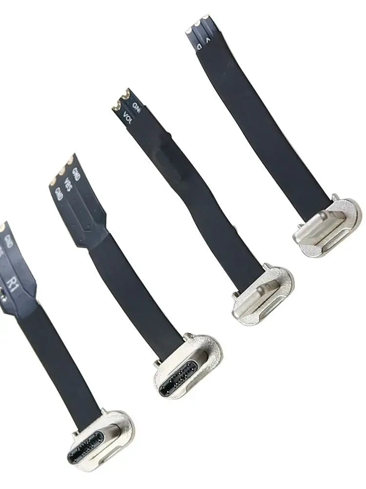USB C Type-C FPC 2pin 3pin with Resistor R1 Soft Flat Cable Male Charging Cable Fast Charge Charging Wire Extention for Phone