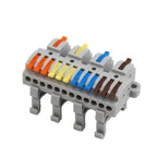 Wire Connector Electrical Cable Terminals Blocks Universal Quick Conductor Splitter Push-in LED Tool Mountable Rail Junction Box