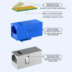 CAT7 CAT6A CAT6  CAT5e Coupler RJ45 Keystone Shielded Coupler Shielded Female to Female RJ45 Inline Coupler Keystone Jack