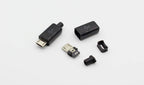 10pcs DIY Micro USB Type B Male 5pin Four Piece Assembly Connector Plug Socket