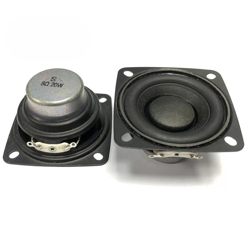SOTAMIA 2Pcs 2 Inch Square Audio Full Range HiFi Speaker 4 Ohm 8 Ohm 20W 15W 10W 4R 8R DIY Soundbar Bluetooth Speaker