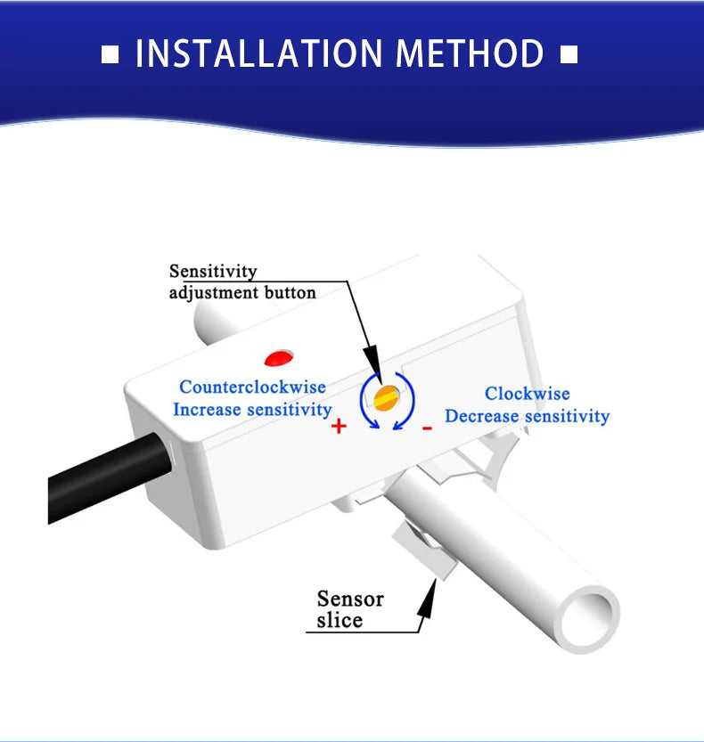 XKC-Y26A Non-contact Water Capacitive Liquid Level Detection Sensor for 4-11mm Small Pipes