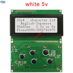 2004A 20x4 IIC I2C LCD Display Blue White Green Screen RGB Backlgiht Black Character 3.3V or 5V 98X60mm