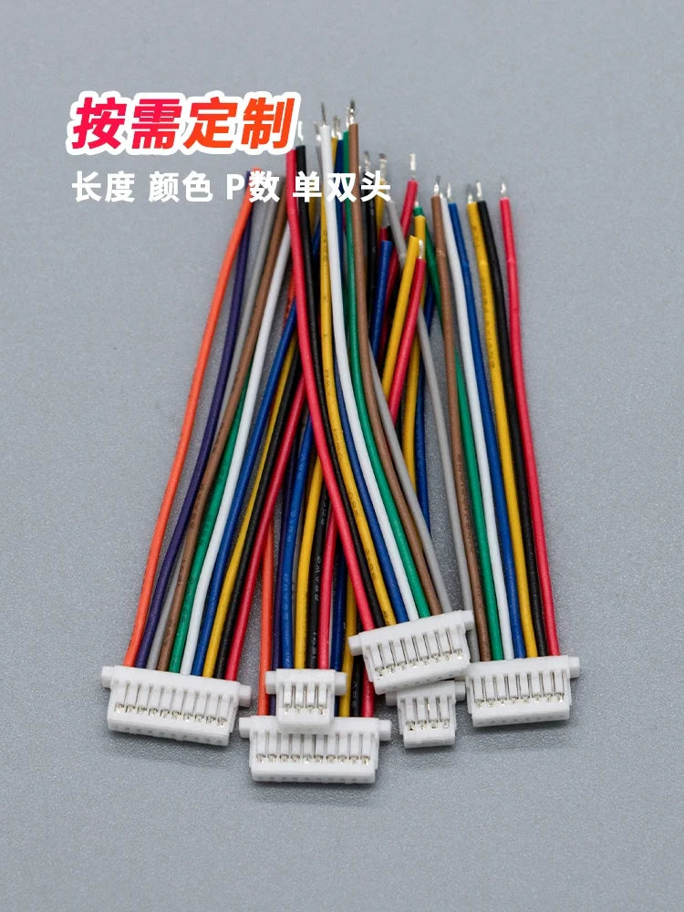 10PCS SH 1.0mm Wire Cable Connector DIY SH1.0 JST 2/3/4/5/6/7/8/9/10/11/12Pin Electronic Line Double Connect Terminal Plug 28AWG