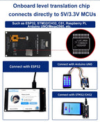 4.0 Inch 320X480 SPI TFT LCD Module ESP32 Display ST7796 TN Capacitive Touch LCD Screen for Arduino/Mega2560/C51/STM32//ESP32