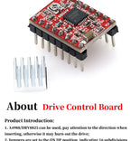 3D Printer Parts A4988 DRV8825 Stepper Motor Driver With Heat sink For SKR V1.3 1.4 GTR V1.0 RAMPS 1.4 1.6 MKS GEN V1.4 board