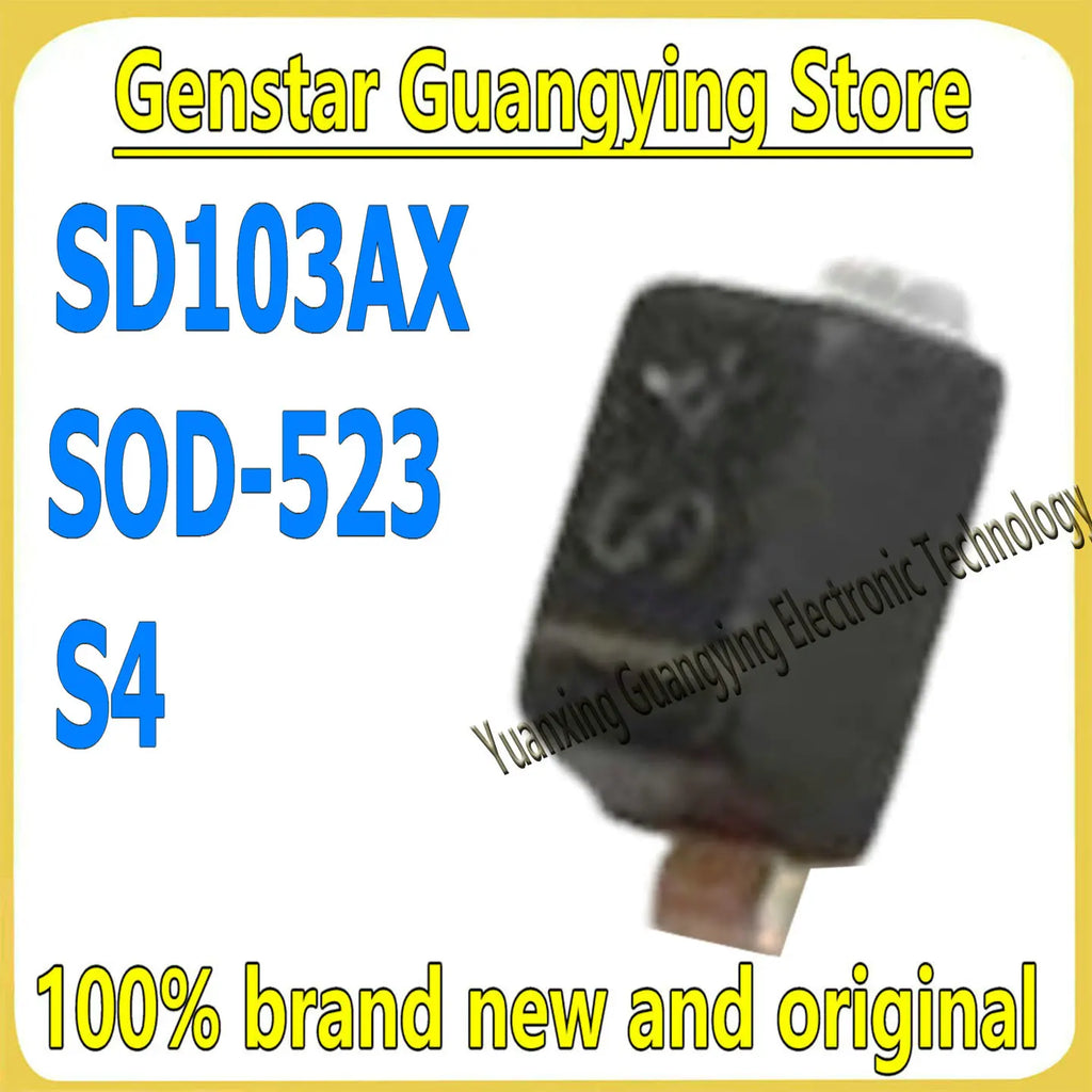 (100 pieces) SD103AX, Part Number: S4 SOD-523, 40V 350mA Schottky Diode, 100% Brand New