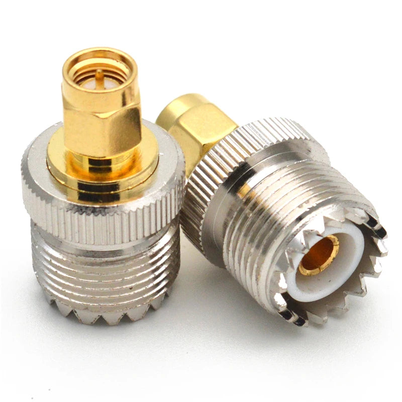 RF Connector SMA to SMA BNC UHF N Male Female Adapter RP SMA to PL259 SO239 Straight Copper Brass Converter