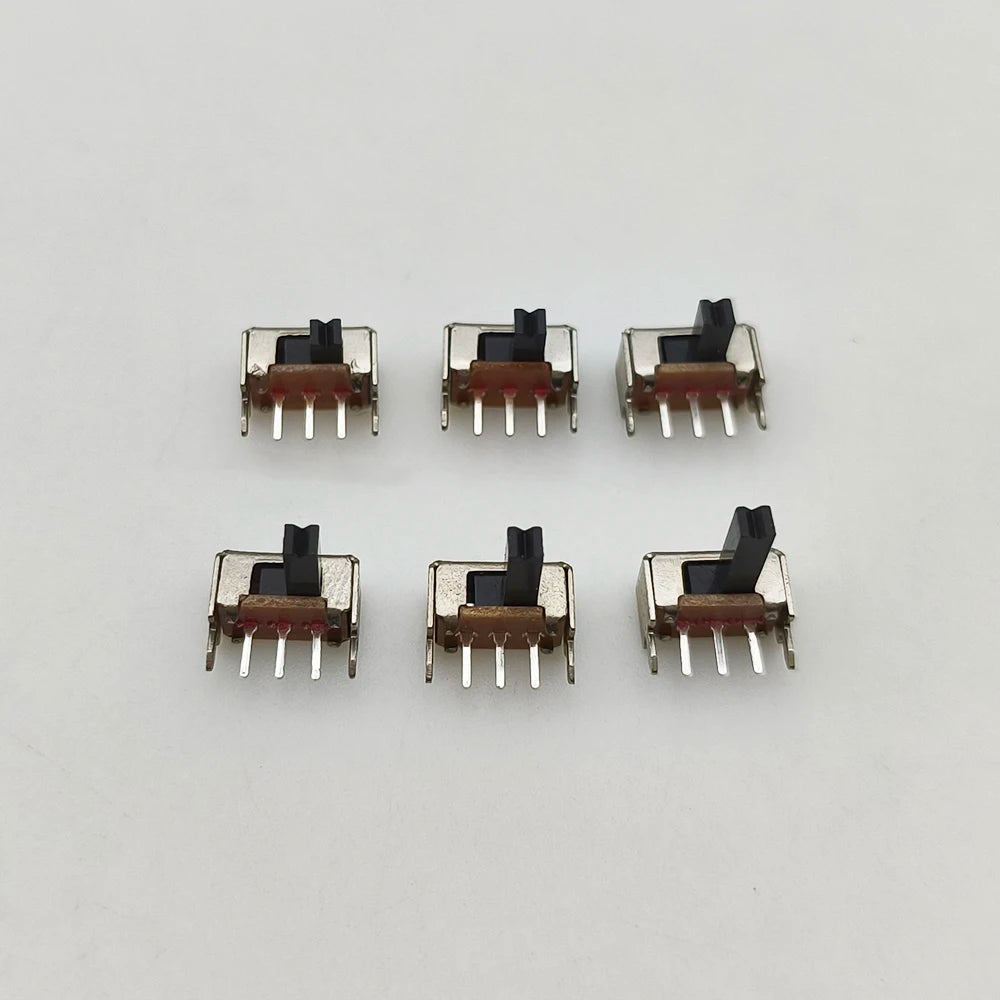 20Pcs SK12D07VG/SS12D00/SS12F15 Toggle Switch 3 Pin 1P2T PCB Slide Switch DIP ON-OFF Handle High:2mm/3mm/4mm/5mm/6mm