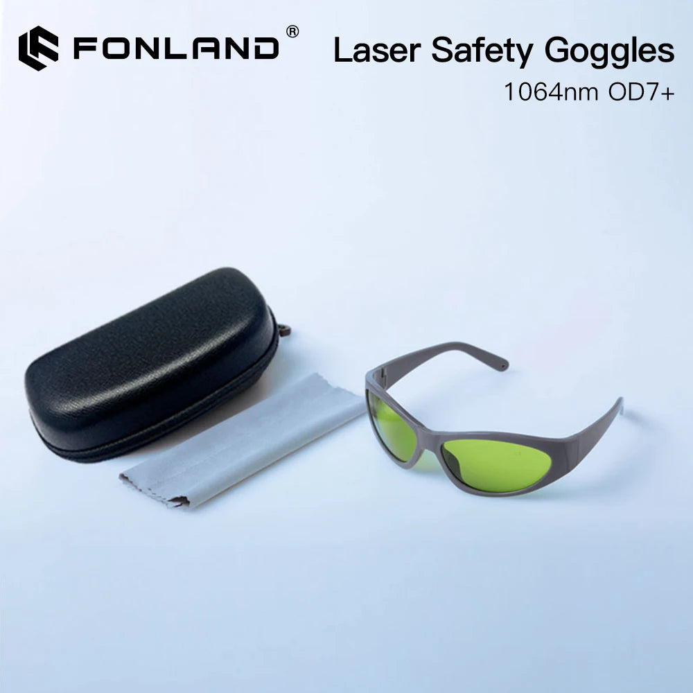 Fonland 1064nm Laser Safety Goggles Protective Glasses Shield Protection Eyewear LPYHP2 800nm-1100nm For YAG DPSS Fiber Laser
