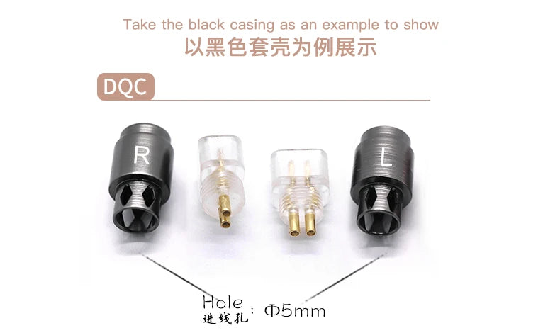 HAKUGEI Ryokage DIY Custom Pin 0.78 Mmcx Qdc Flat 0.78 Ie200 Ie600 Ie900 A2DC N5005