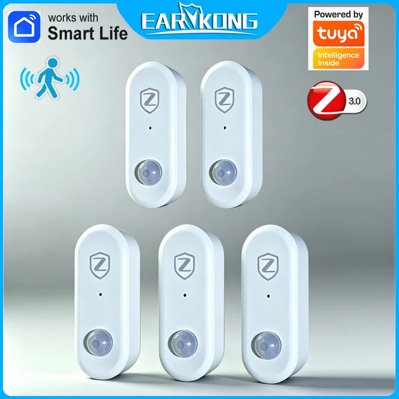 Zigbee Motion Sensor PIR Infrared Human Motion Detector Smart Life Home Security Anti-Theft Alarm Work With Tuya Zigbee Gateway