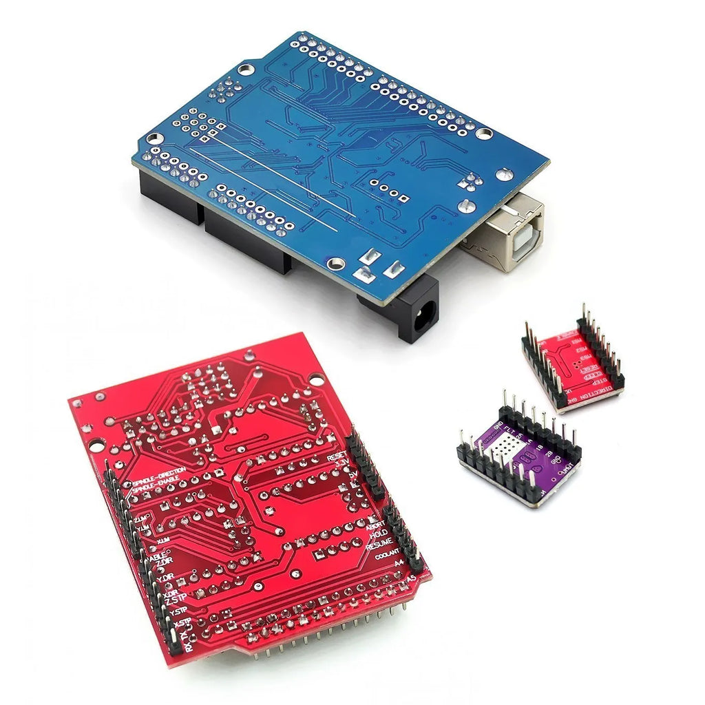 CNC Shield V3 Engraving Machine 3D Printe+ 4pcs DRV8825 Or A4988 Driver Expansion Board For Arduino + UNO R3 With USB Cable