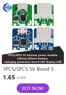 IP5310 Type-C USB-a 5V 3.1A Boost Converter Step-Up Power Module Power Bank Accessories With Switch LED Indicator
