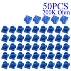5-100pcs 3386P-1-103 1k 2k 5k 10k 20k  0.5W, 1/2W PC Pins Through Hole Trimmer Potentiometer Cermet 1 Turn Top Adjustment