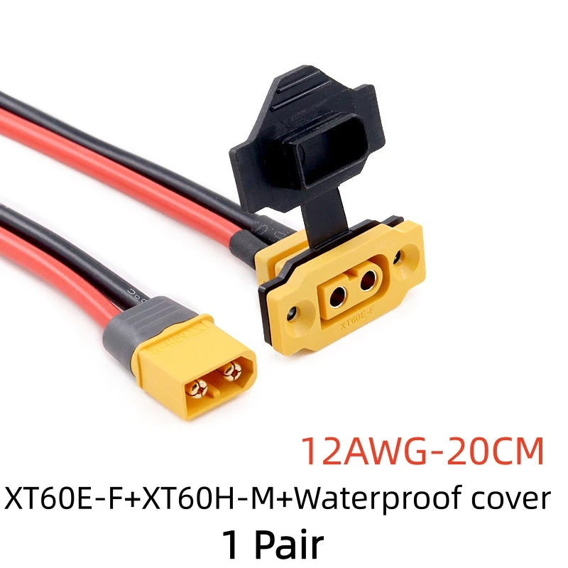 Quick Charge XT60E-F Model Airplane Battery Gold-plated 30A High Current Female Plug Mountable XT60 Connector