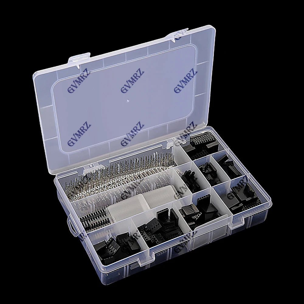1450PCS 1P~10P DuPont Shell Kit 2.54mm with Pin Header DuPont Male Female Connector Shell Kit single row needles 40Pin 2P 3P 4P