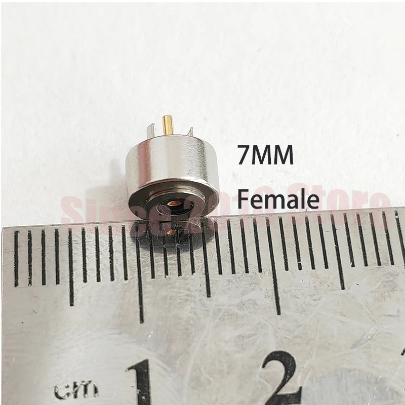 4/5/6/7/8/10mm Circular Magnetic 2Pin Male And Female Pogo Pin Connector 12V 2A Gold-plated For DIY Charging Of Smart Watches