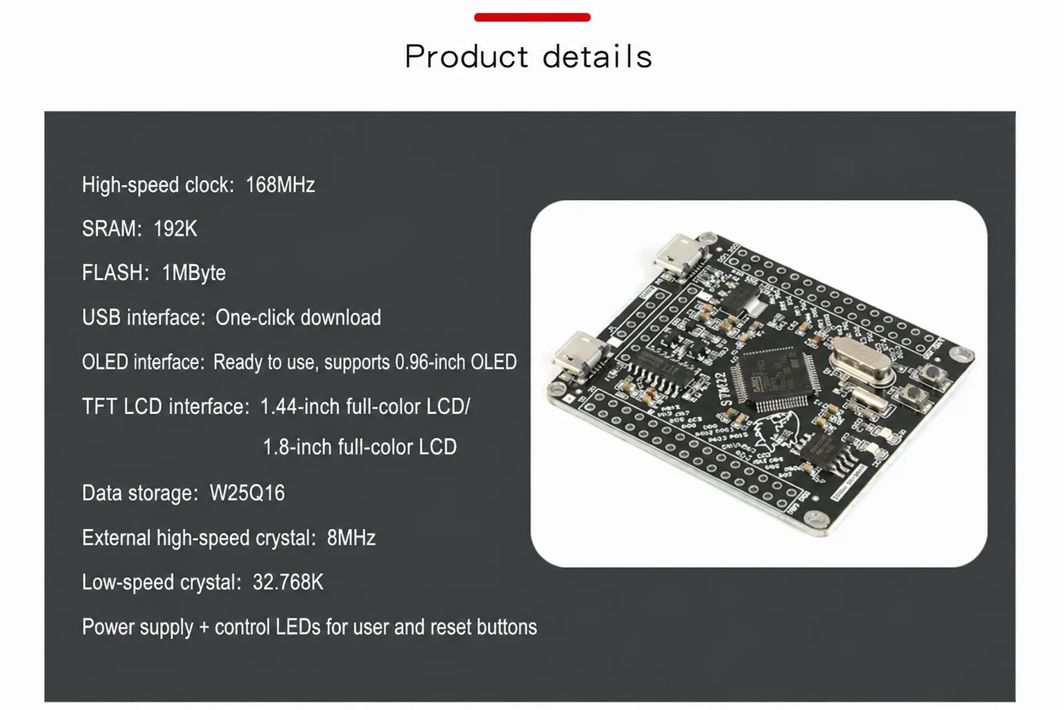 1pcs STM32F405RGT6 Development Board M4 Core ARM/STM32 Microcontroller Learning Board