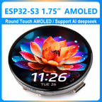 ESP32-S3 1.75inch AMOLED Round Touch Display Development Board 6-axis sensor Xiaozhi AI Deepseek Optional with Case or with GPS