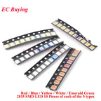 390Pcs/50pcs 0402 0603 0805 1206 3528 2835 5050 5730 SMD LED Kit Diodes Light Emitting Chip Surface Mount Diodo Red/Green/Blue