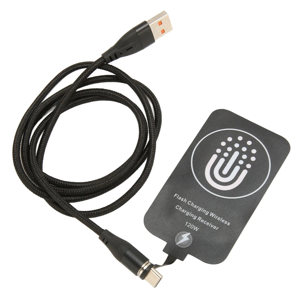 120W Type C Magnetic Dual Purpose Wireless Charging Receiver 10W Thin Wireless Charging Receiver for Galaxy A51 A40 A20E