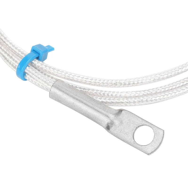 Temperature Sensor Probe PT100 Thermistor Temperature Measuring Probe Round Hole Patch Type5m