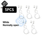 1/5PCS Magnetic Reed Switch RC-33 NC Recessed Wired Window Door Contact Sensor Detector for Home Security Burglar Alarm Systems