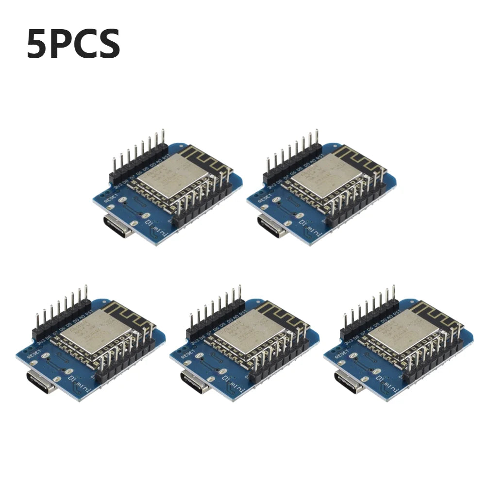 50/20/10/1PCS ESP-12F ESP8266 D1 Mini WIFI Development Board NodeMCU Lua IOT Wifi Welded Boards Type-C Interface Soldered Module
