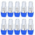 10Pcs 3Pin Powercon XLR Connector 20A Power Plug Power Socket NAC3FCA NAC3MPA NAC3FCB Male Plug Adapter Stage Light LED Screen