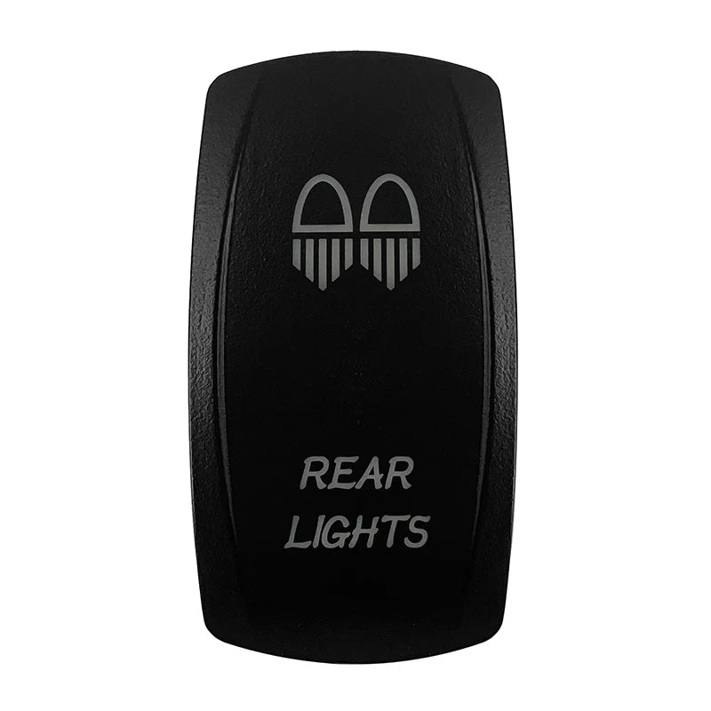 CUSTOM Dual RED Led Laser Etched Rocker Switch ON-OFF ON-OFF-ON (SPST DPDT) for ARB/Carling/NARVA 4x4 Caravan Accessories SUV