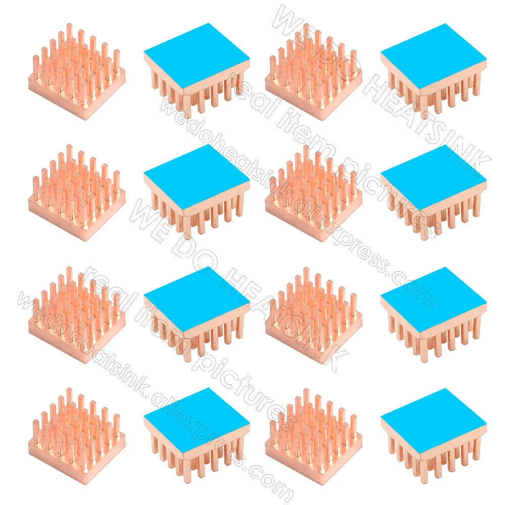 WE DO HEATSINK Small Tiny Useful Pure Copper Heat Sink Without or With Thermal Pad For Raspberry Pi Banana Pi IC Chipset Package