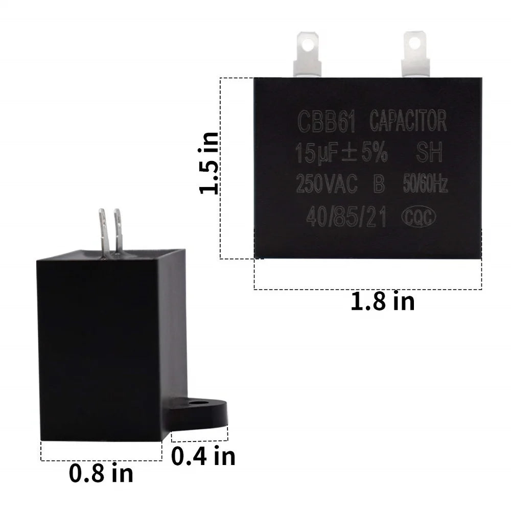 W10613606 Refrigerator Compressor Start Relay and Capacitor for Whirlpool KitchenAid Kenmore W10416065 PS8746522 67003186