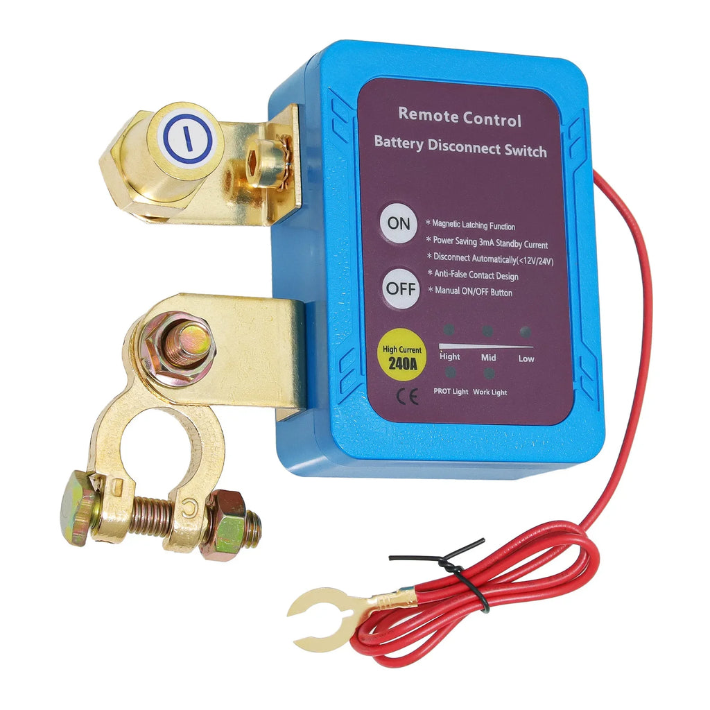 Remote Battery Disconnect Switch,Automatic Power Shut Off Remote Control,12V 240A Battery Disconnect Power Switch For Car Truck