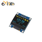 0.96 Inch OLED Display Module SSD1315 I2C IIC SPI Serial 128X64 LCD 4 Pin YellowBlue White for Arduino Pin Headers Soldered