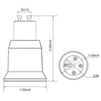 4pcs GU10 to E26/E27 Lamp base adapter Gu10 to E27 light socket adapter extender, install standard LED bulb into Gu10 holder