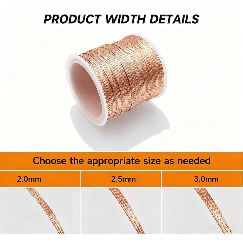 Solder Wick Braid 65feet Length No-Clean Soldering Wire Roll and Disassemble Electrical Component Desoldering Wick Braid Remover