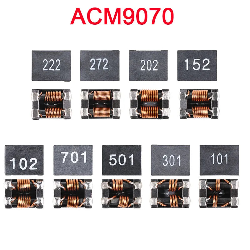 10Pcs/5pcs ACM7060 ACM4520 ACM9070 ACM1211 101 102 501 152 231 301 381 401 701 901 222 202 SMD Chip Common Mode Inductor Filter