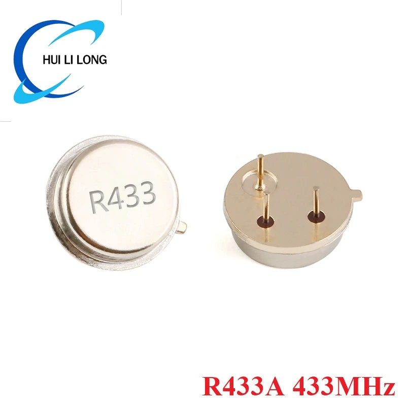 5/1pcs 315 433MHz Resonator Crystal Oscillator R315A R433A Quartz Through Holes Surface Acoustic Wave KIt Round 3 Pins