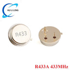 5/1pcs 315 433MHz Resonator Crystal Oscillator R315A R433A Quartz Through Holes Surface Acoustic Wave KIt Round 3 Pins